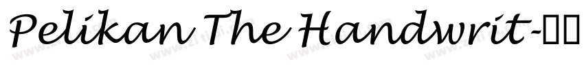 Pelikan The Handwrit字体转换